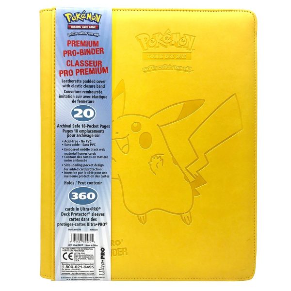 Ultra pro premium pro-binder pikachu pokemart