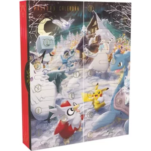 Pokémon TCG Holiday Advent Calendar open back pokemart