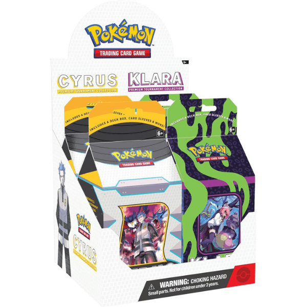 Pokémon Cyrus Klara Premium Tournament Collection display Pokemart