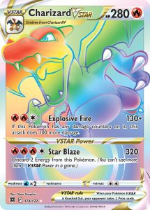 Brilliant Stars Rainbow Charizard VSTAR 174/172