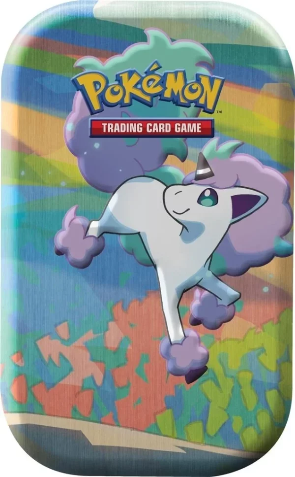 Pokémon tcg espada e escudo galar pals mini lata Galarian Ponyta pokemart