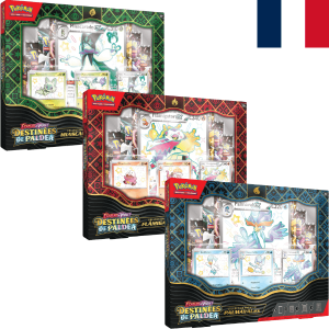 Pokemon JCC écarlate et violet Destinées de paldea Collection Premium Miascarade flâmigator palmaval ex pokemart