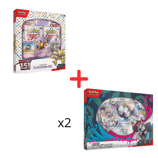 151 Alakazam ex FR + tag-tag ex coffret