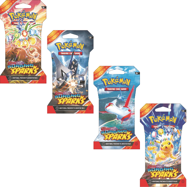 Pokemon TCG SV08 Surging Sparks Sleeved Booster Pokemart